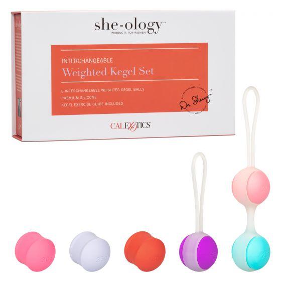 She Ology Interchangeable Weighted Kegel Set - Just for you desires