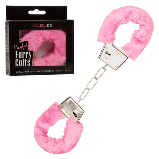 Playful Furry Cuffs Pink - Just for you desires