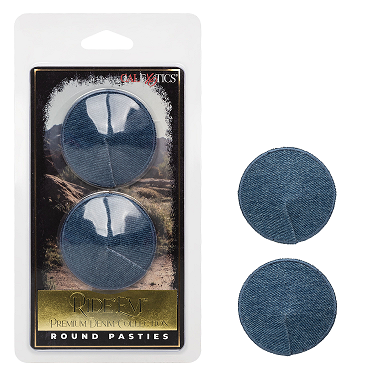 Ride 'Em Premium Denim Collection Round Pasties - Just for you desires