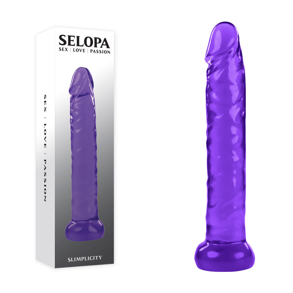 Selopa SLIMPLICITY - Purple 15.7 cm Dildo - Just for you desires