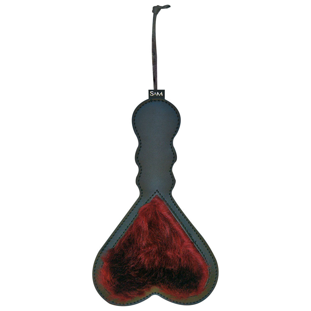 Sex & Mischief Enchanted Heart Paddle - Red/Black Paddle - Just for you desires