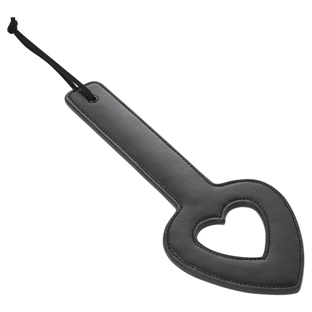 Sex & Mischief Shadow Heart Paddle - Black Paddle - Just for you desires