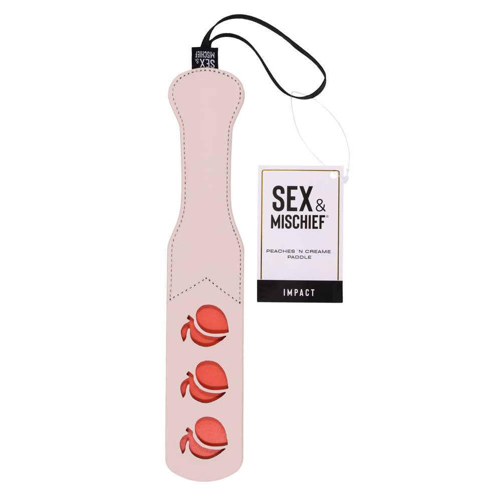 Sex & Mischief Peaches n CreaMe Impression Paddle - Peach Spanking Paddle - Just for you desires