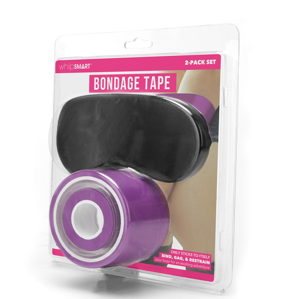 WhipSmart Bondage Tape - Purple 30 Metre - With Bonus Eye Mask - Just for you desires