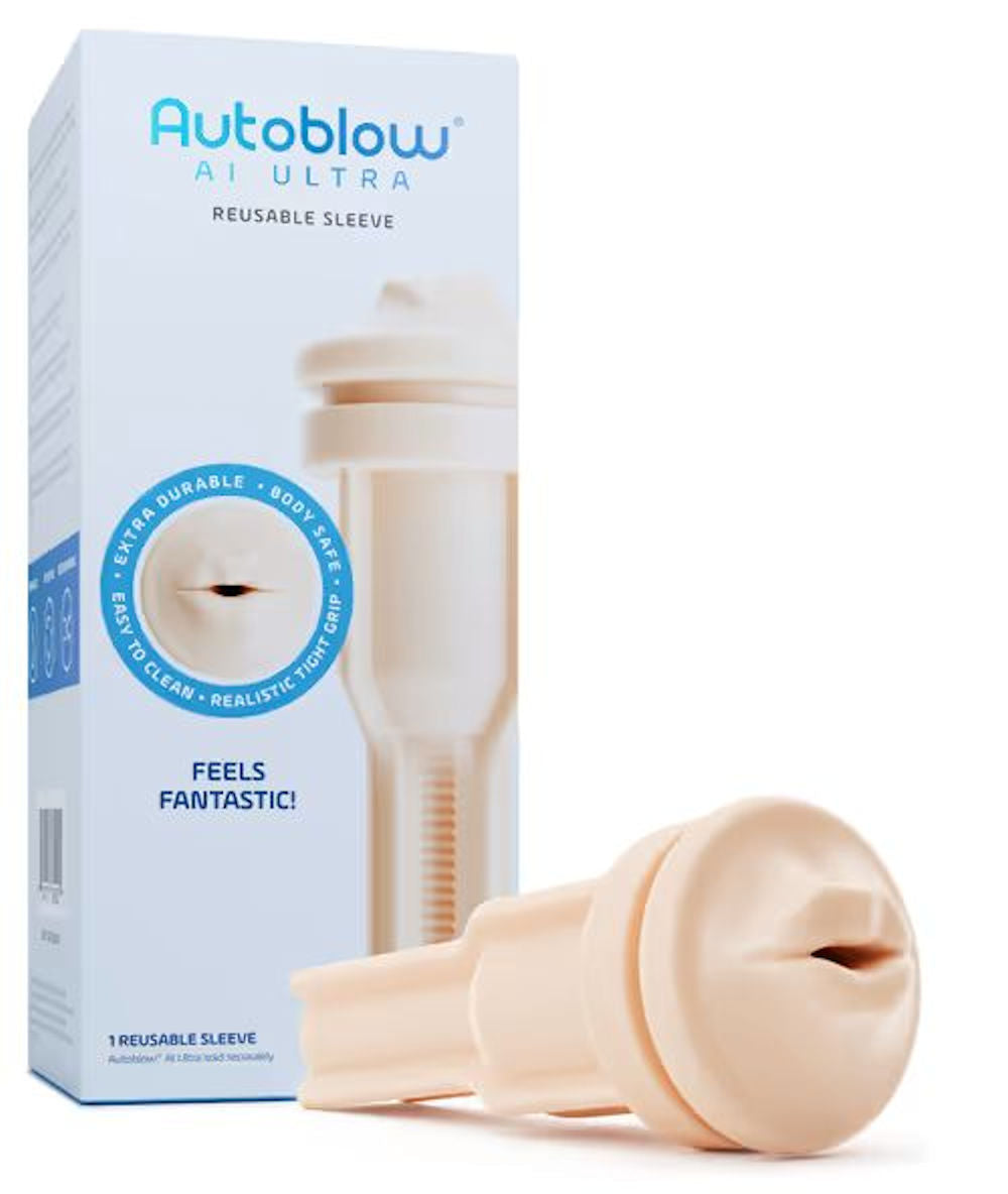 Autoblow AI Ultra Mouth Sleeve - Beige - 89.000000 - Just for you desires