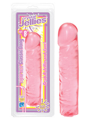 Crystal Jellies Classic 8'' Pink Jelly - Just for you desires
