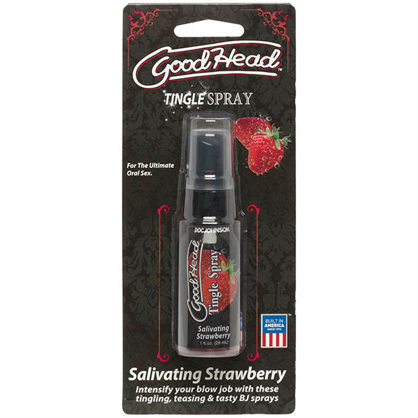 GoodHead Tingle Spray - Salivating Strawberry Flavoured - 29 ml Spray - Just for you desires