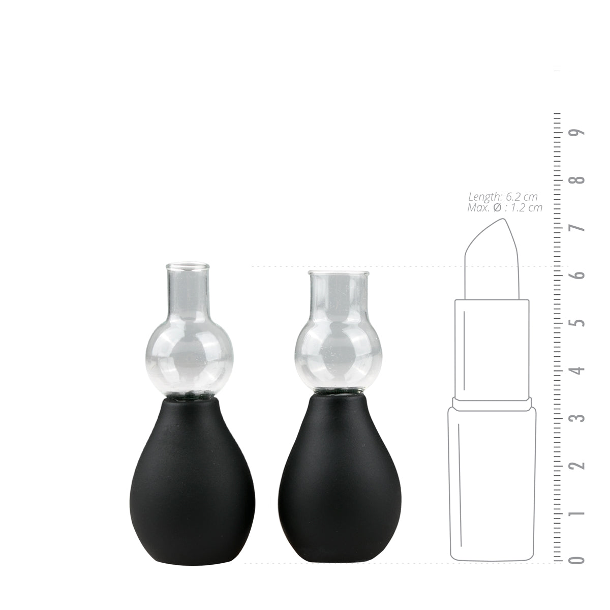 Nipple Sucker Black 2 Pc - Just for you desires