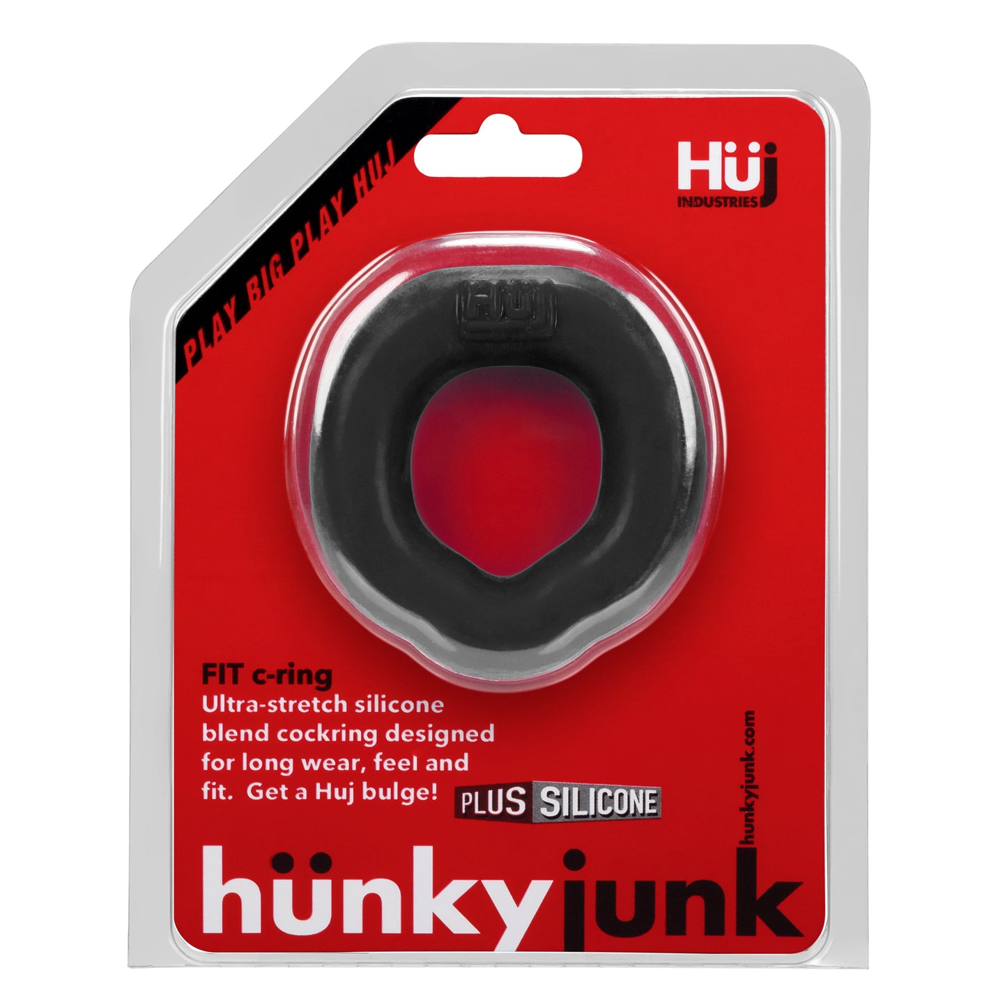 FIT Ergo Long-Wear C-ring by Hunkyjunk Tar - Just for you desires