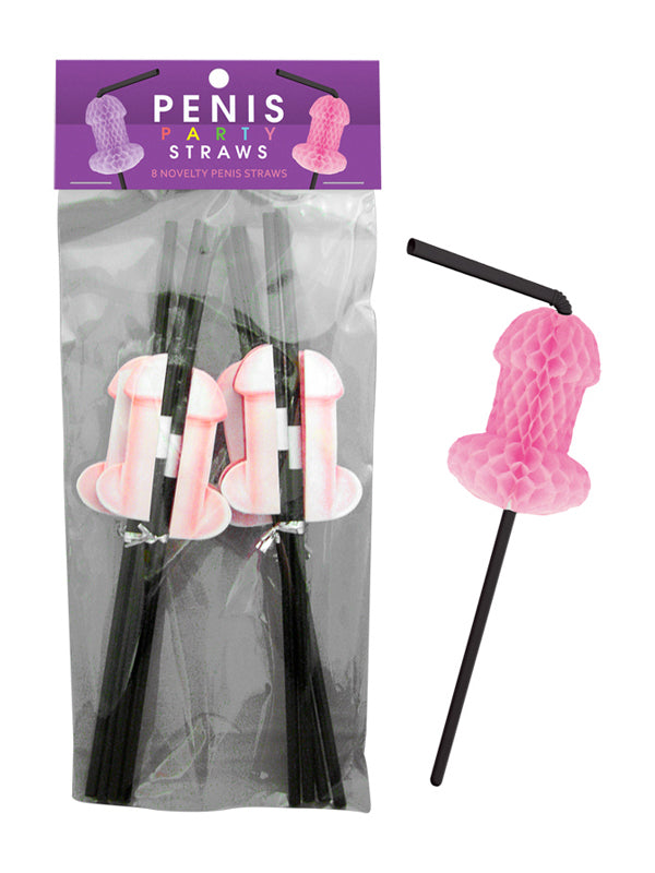 157450 - Penis Honeycomb Tissue Party Straws - Just for you desires