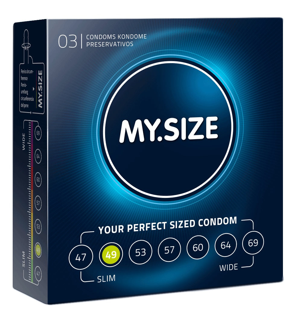 160524 - My Size Natural Latex Condom 49 Width 3 Pcs - Just for you desires