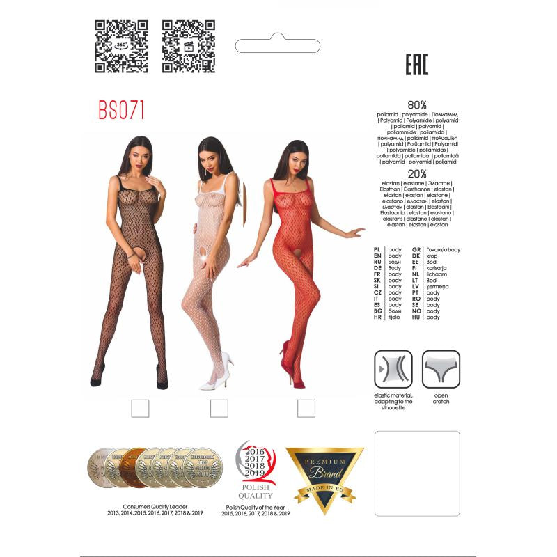 Bodystocking BS071 Red - Just for you desires