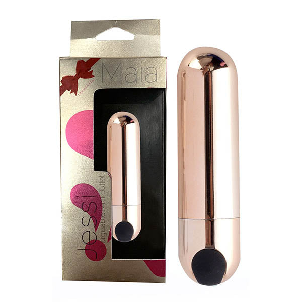 Maia Jessi - Rose Gold 7.6 cm USB Rechargeable Bullet - Just for you desires