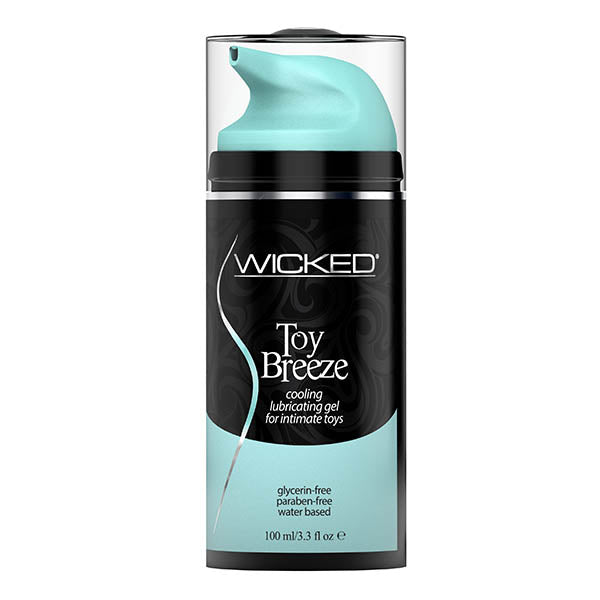 Wicked Toy Breeze - Cooling Glycerin Free Water Based Lubricant - 100 ml (3.3 oz) Bottle - Just for you desires