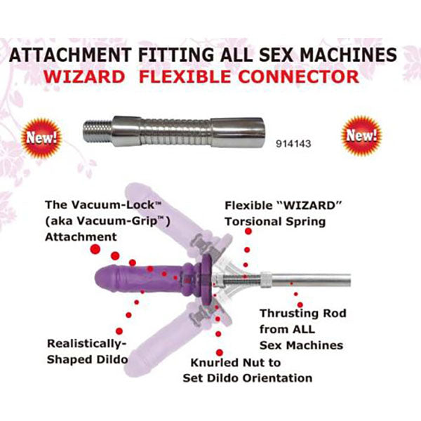 MyWorld Wizard Flexible Connector - Attachement for MyWorld sex machines - Just for you desires