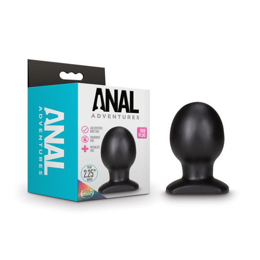 Anal Adventures Orb Plug - Black - Black 9.5 cm Butt Plug - Just for you desires