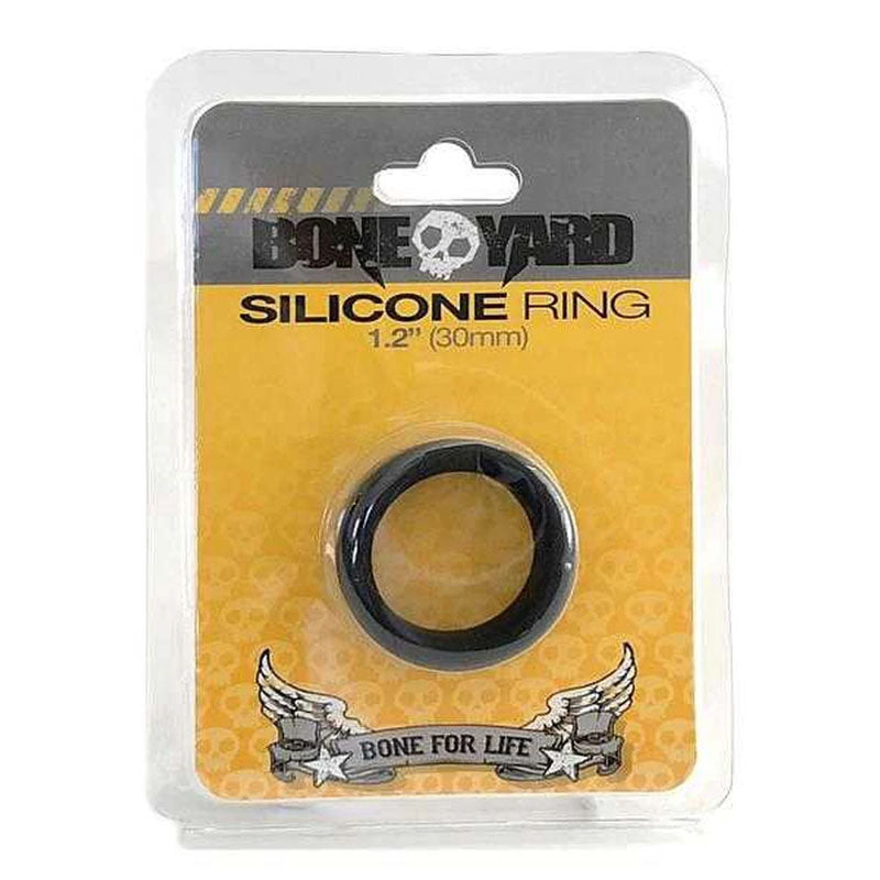 Boneyard Silicone Ring 30mm - Black 30 mm Cock Ring - Just for you desires