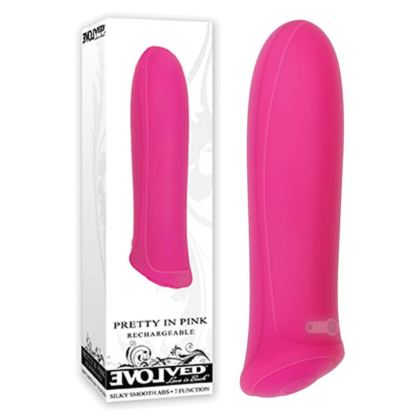 Evolved Pretty In Pink - Pink 8.6 cm (3.4'') USB Rechargeable Bullet - Just for you desires
