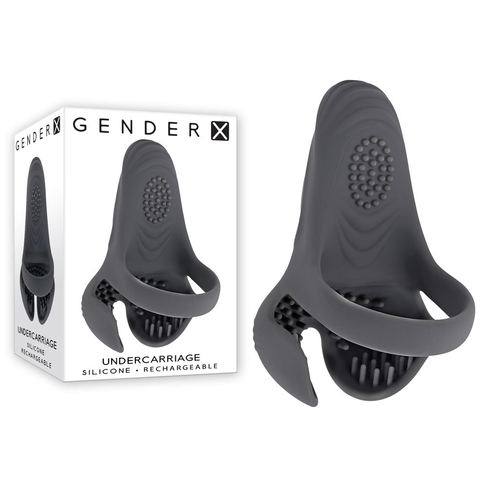 Gender X UNDERCARRIAGE - Grey USB Rechargeable Vibrating Ring - Just for you desires