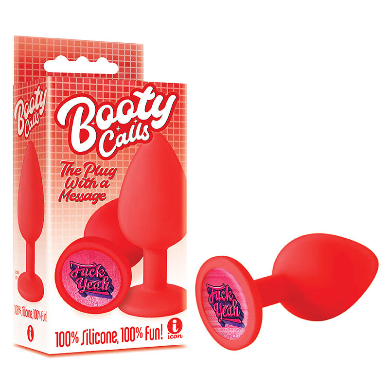 The 9's Booty Calls - Fuck Yeah - Red Butt Plug - Just for you desires