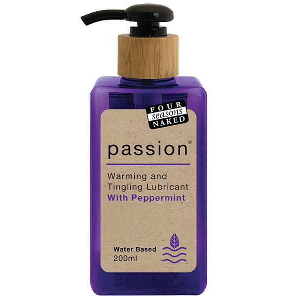 Four Seasons Passion - Warming & Tingling Water Based Lubricant with Peppermint Oil - 200 ml - Just for you desires