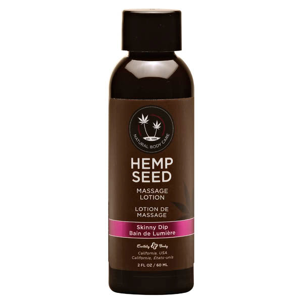 Hemp Seed Massage Lotion - Skinny Dip (Vanilla & Faiy Floss) Scented - 59 ml Bottle - Just for you desires