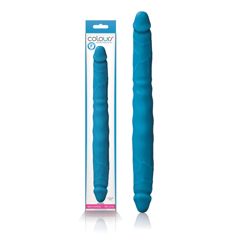 Colours Double Pleasures - Blue 30.5 cm Double Dong - Just for you desires