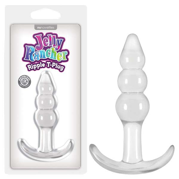 Jelly Rancher Ripple T-Plug - Clear 10.9 cm (4.3'') Butt Plug - Just for you desires