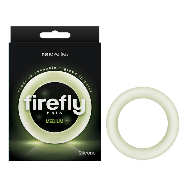 Firefly Halo - Glow In Dark Clear Medium 55 mm Cock Ring - Just for you desires