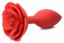 Booty Bloom Silicone Rose Plug Large Red - Just for you desires