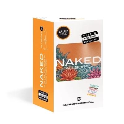 Four Seasons Naked Allsorts Condoms 20 Pack