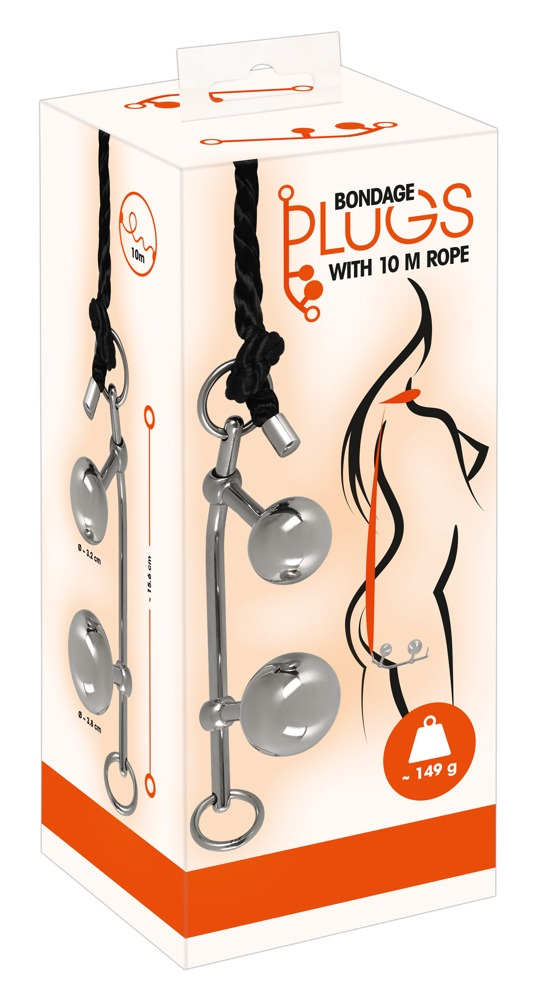 Bondage Plug With 10 M Rope - Just for you desires