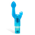 Adam & Eve BUNNY KISS - Blue 17.8 cm Rabbit Vibrator - Just for you desires