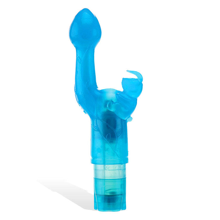 Adam & Eve BUNNY KISS - Blue 17.8 cm Rabbit Vibrator - Just for you desires