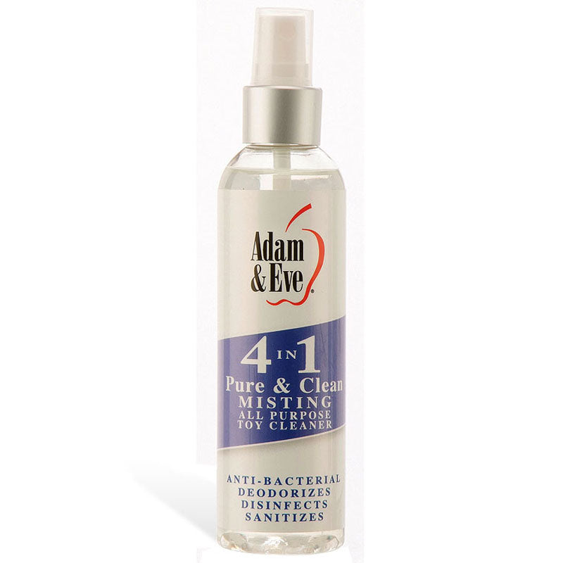 Adam & Eve 4 In 1 Pure & Clean - Misting All Purpose Toy Cleaner - 118 ml Bottle - Just for you desires