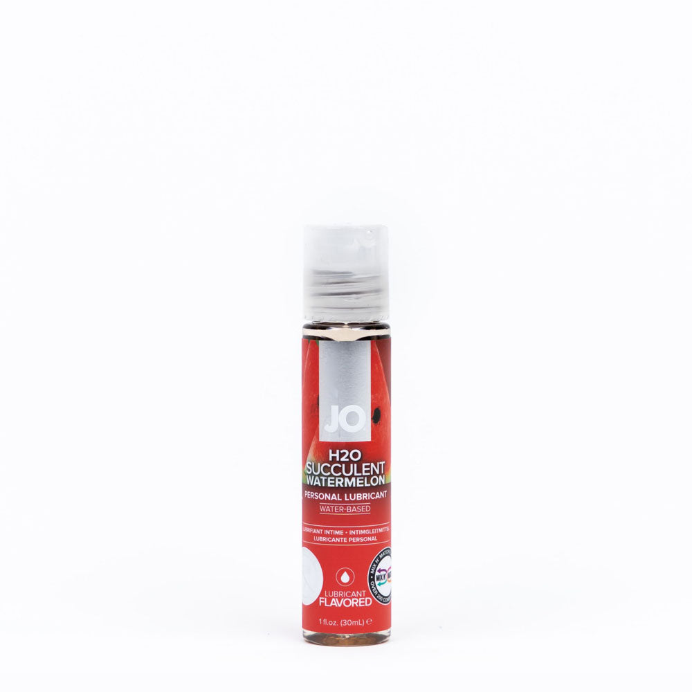 JO H2O Succulent Watermelon Lube - 30 mL - Watermelon Flavoured Water Based Lubricant - 30 ml Bottle - Just for you desires