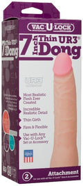 Vac U Lock Attachment Thin Ur3 Dong White 7"" - Just for you desires