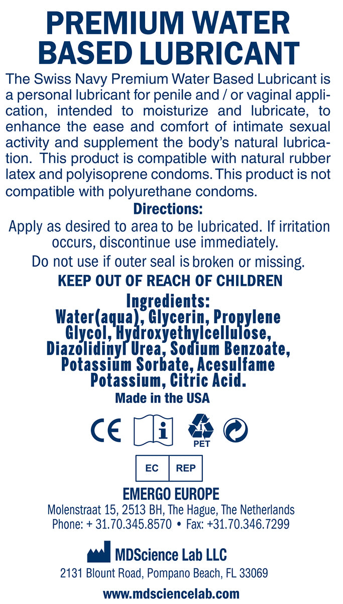 Swiss Navy Sensual Arousal Lubricant 1 Fl. Oz - Just for you desires