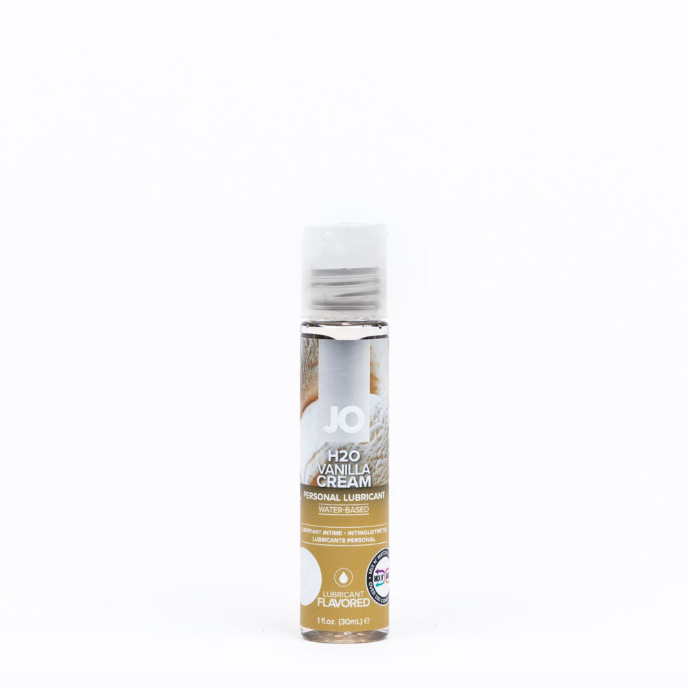 JO H2O Vanilla Cream Lube - 30 mL - Vanilla Flavoured Water Based Lubricant - 30 ml Bottle - Just for you desires