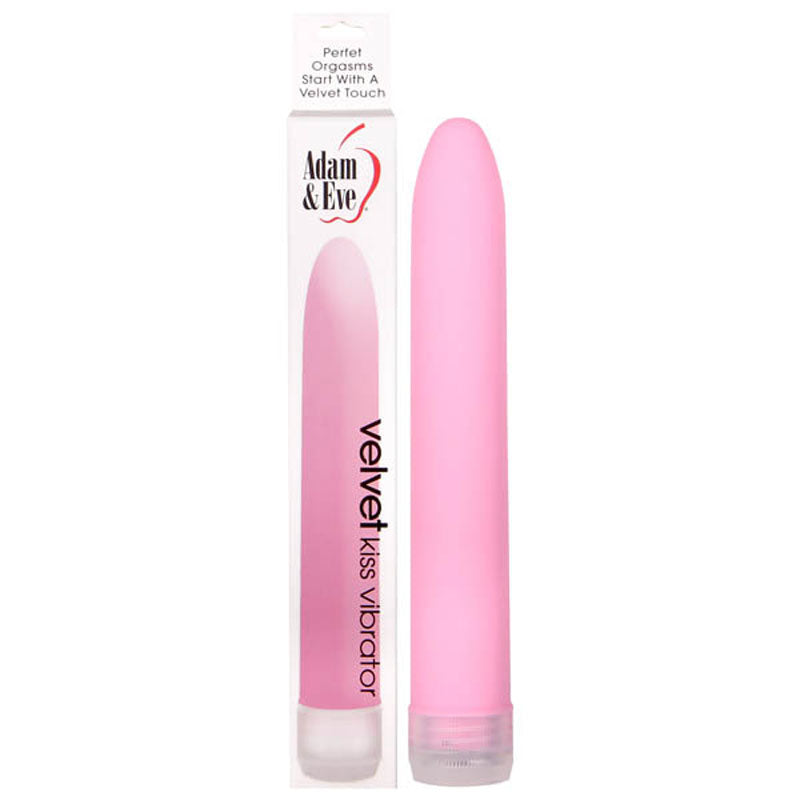 Adam & Eve Velvet Kiss Vibrator - Pink 15.2 cm (6'') Vibrator - Just for you desires