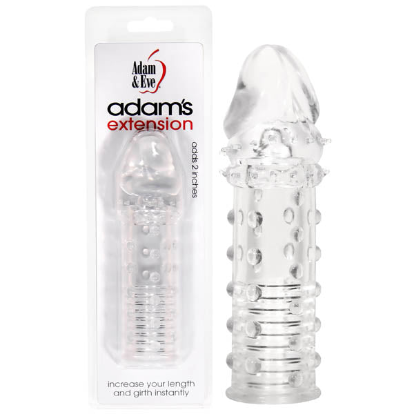 Adam & Eve Adam's Extension - Clear Penis Sleeve - Just for you desires