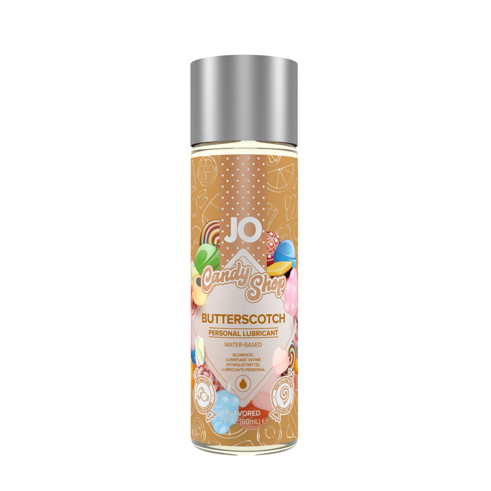 JO Candy Shop Butterscotch Lube  - 60 mL - Butterscotch Flavoured Water Based Lubricant - 60 ml Bottle - Just for you desires