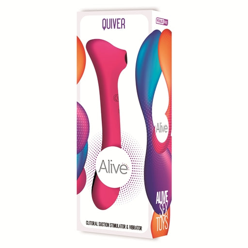 Alive Quiver Clitoral Massager Pink - Just for you desires
