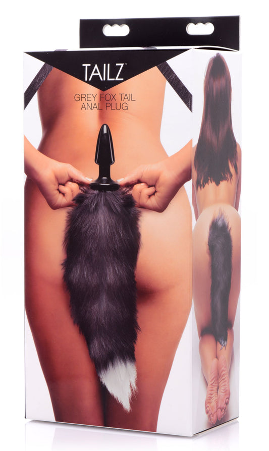 Fox Tail Anal Plug Grey - Just for you desires