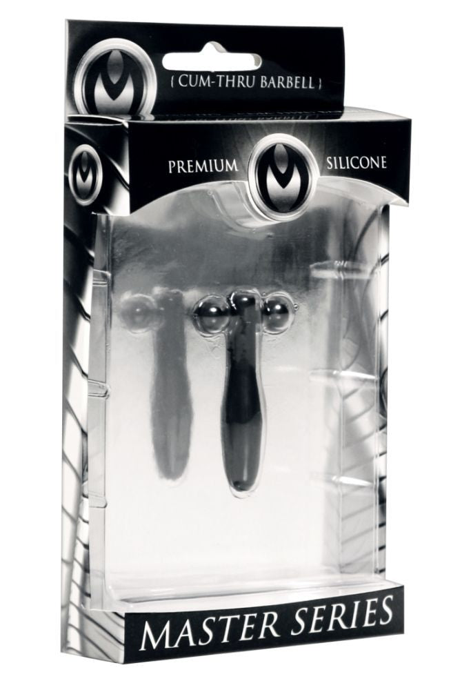 Silicone Cum-Thru Barbell Penis Plug - Just for you desires