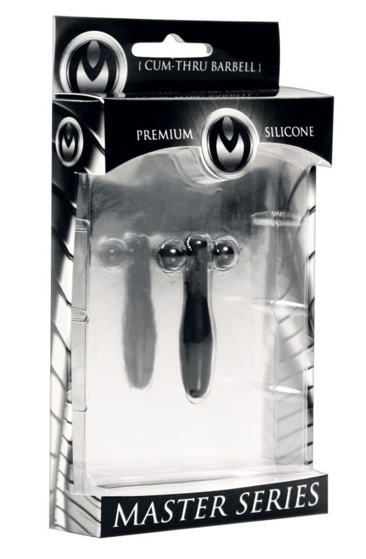 Silicone Cum-Thru Barbell Penis Plug - Just for you desires