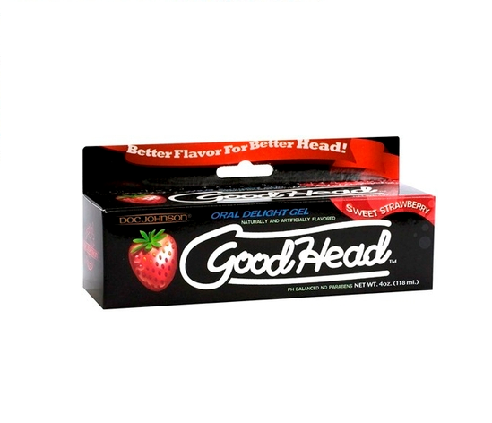 Good Head Gel Strawberry 4 Oz.