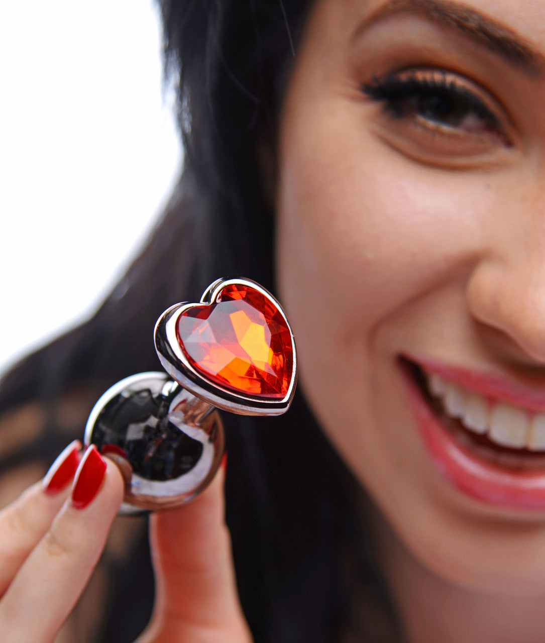 Crimson Tied Scarlet Heart Jewel Anal Plug - Just for you desires