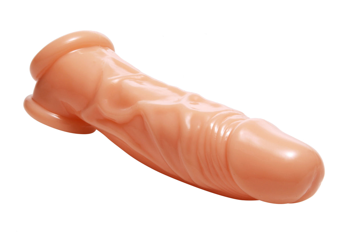 Realistic Flesh Penis Enhancer and Ball Stretcher - Just for you desires