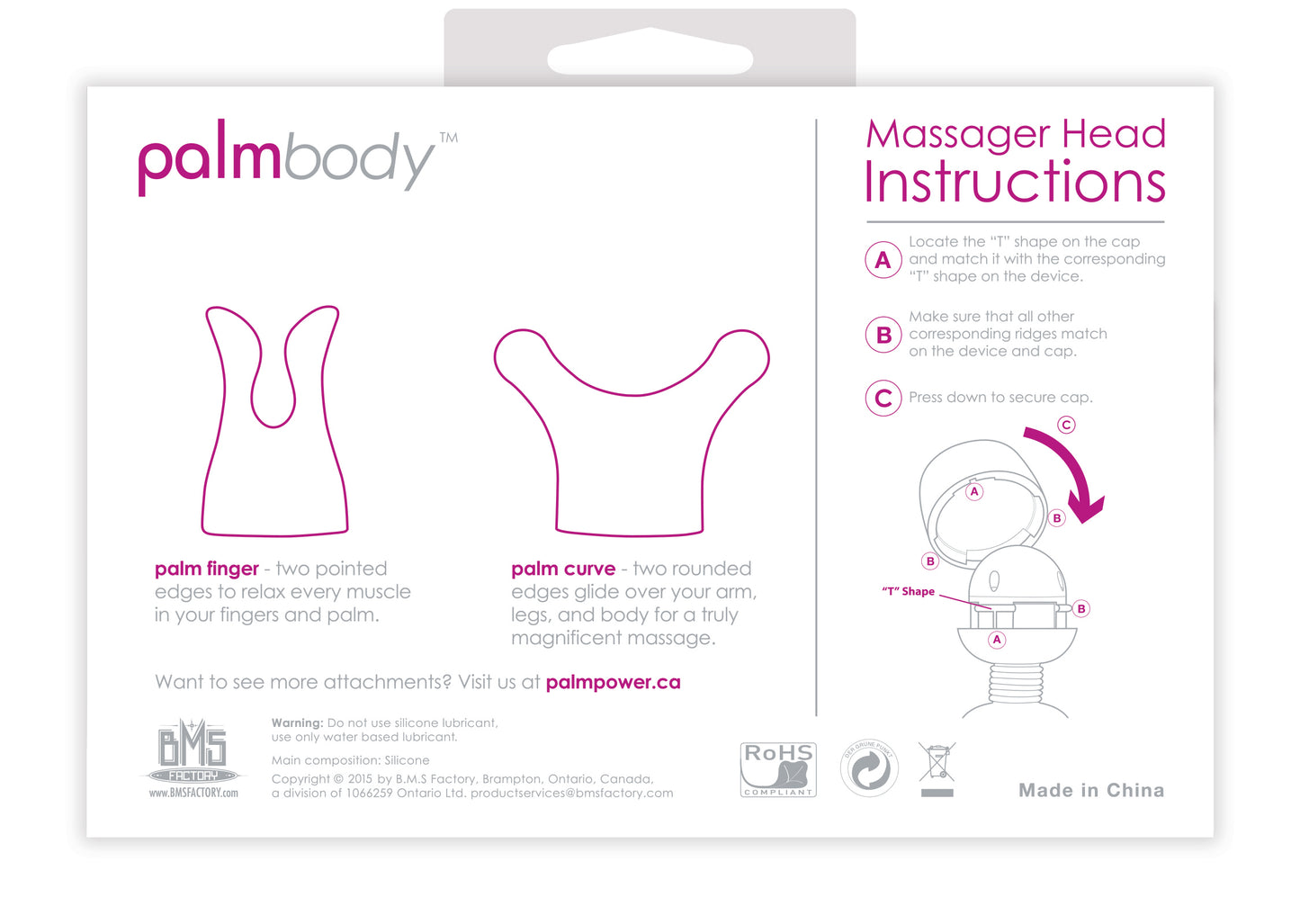 Palm Power Accessory Palm Body 2 Silicone Heads